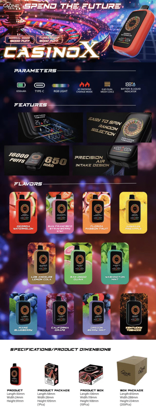 AONE VAPE CasinoX｜16000口
